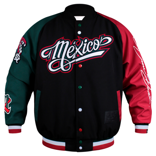 Jacket México Doble Vista Beisbolera Premium