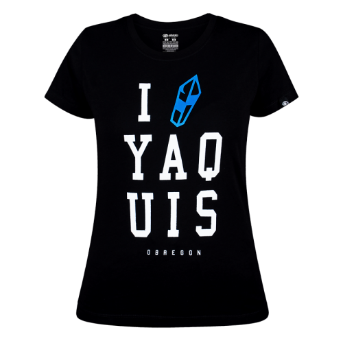 T-shirt Yaquis Negro Dama JP05