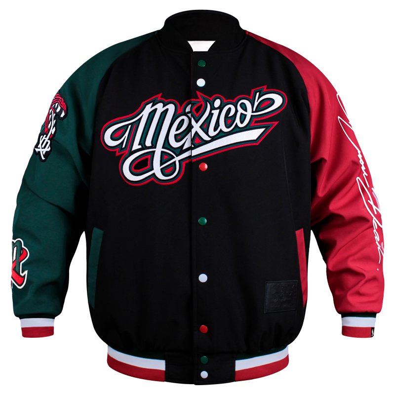 Jacket México Doble Vista Beisbolera Premium  